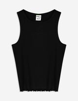 Top sans manches - Unicolore - Noir