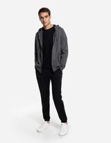 Felpa aperta - Imbottitura - grigio scuro