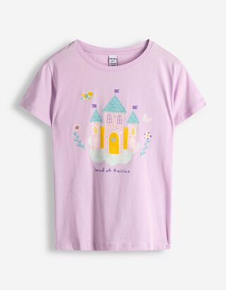 T-Shirt - Frontprint - lila