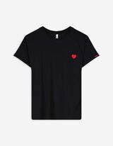 T-Shirt - Stickereien - schwarz