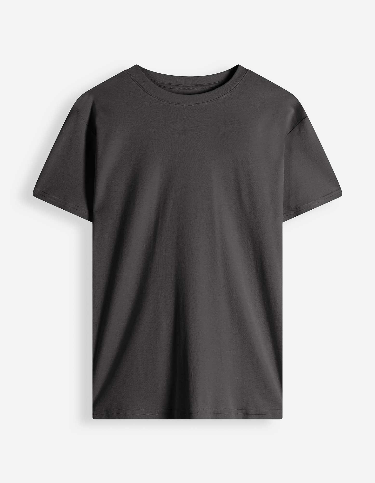 T-shirt - Coupe oversize - gris fonc&eacute;