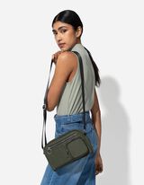 Tasche - Verstellbarer Gurt - dunkelgrün