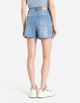 szorty dżinsowe - Szeroka nogawka - jasny niebieski