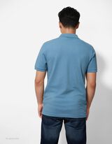 Polo - Chiusura tramite bottone - blu