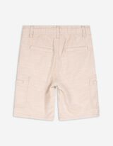 Shorts - Aufgesetze Taschen - beige