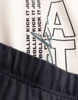 Pyjama Set aus Shirt und Shorts - 2er-Pack - bronzefarben