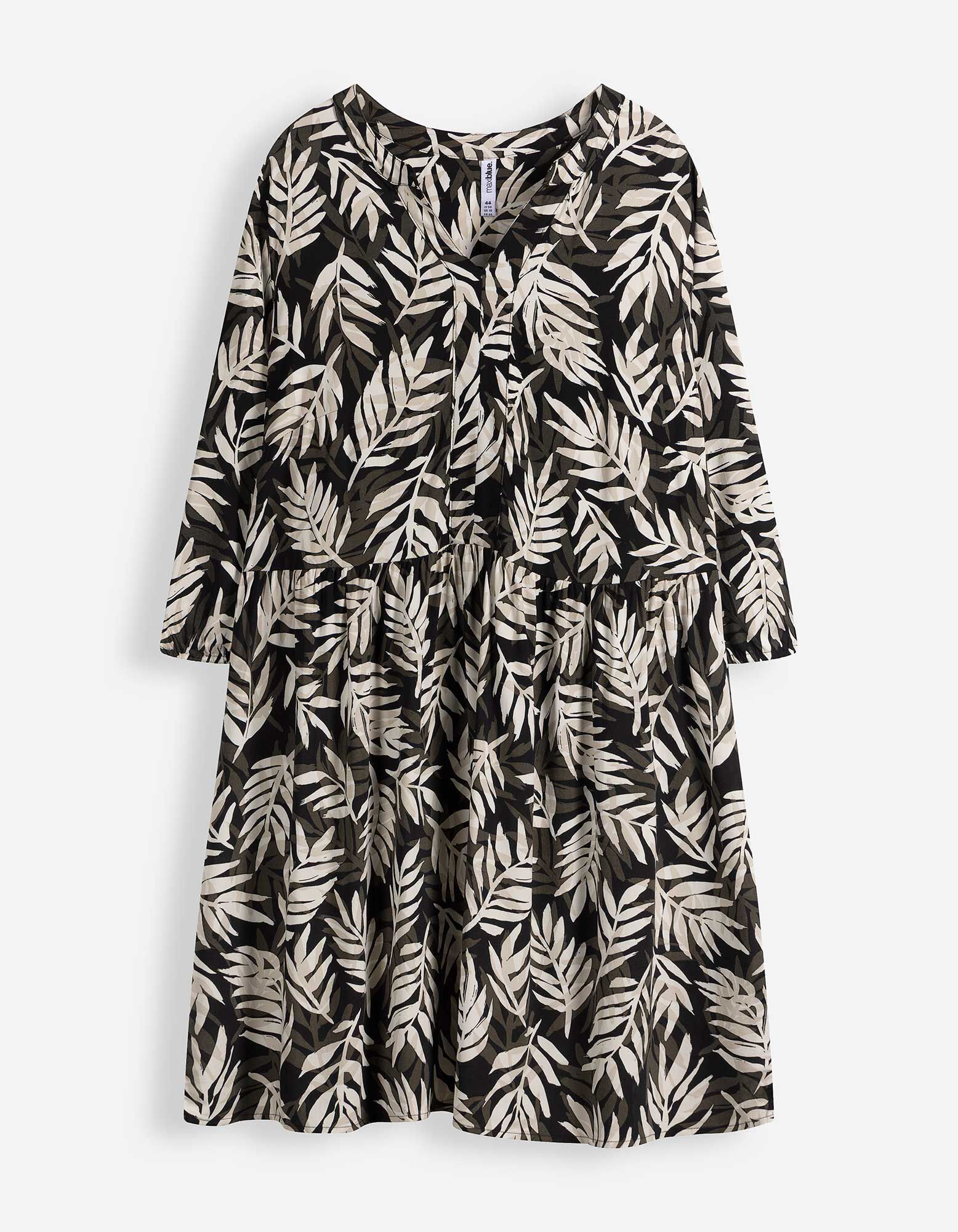 Robe - Motif all-over - noir