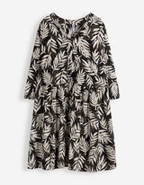 Robe - Motif all-over - noir