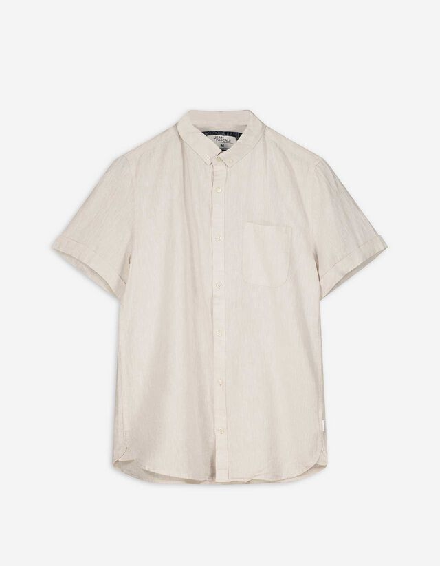 Overhemd - Linnen - beige