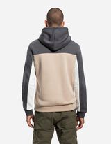 Felpa con cappuccio - Blocchi di colore - grigio scuro