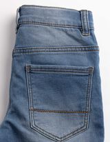 Dž&iacute;nsov&eacute; &scaron;ortky - Regulovateľn&yacute; spodn&yacute; okraj - svetlomodra