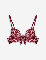 Bikinitop - Allover-Print - rot