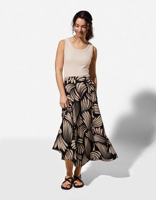 Rock - Allover-Print - schwarz