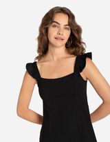 Haljina - LENZING&trade; ECOVERO&trade; - crno