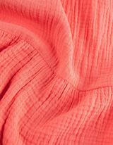 Blúzkové šaty - Mušelín - svetlocervena