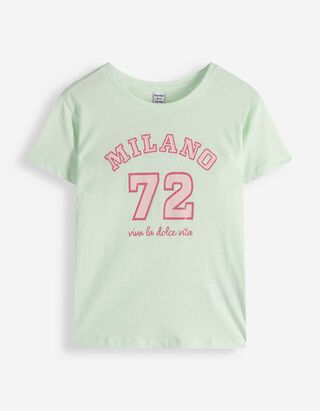 T-Shirt - Frontprint - hellgr&uuml;n