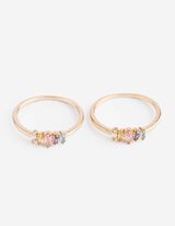 Ring - Ziersteine - goldfarben