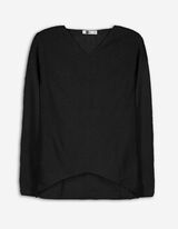 Maglione - Più lungo dietro - nero