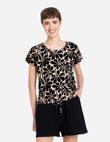 Tričko - Směs s viskózou - béžová