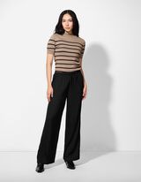 Broek - Wide leg - zwart