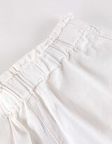 Pantaloncini - Misto lino - bianco