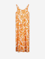 Jurk - Motief all-over - oranje