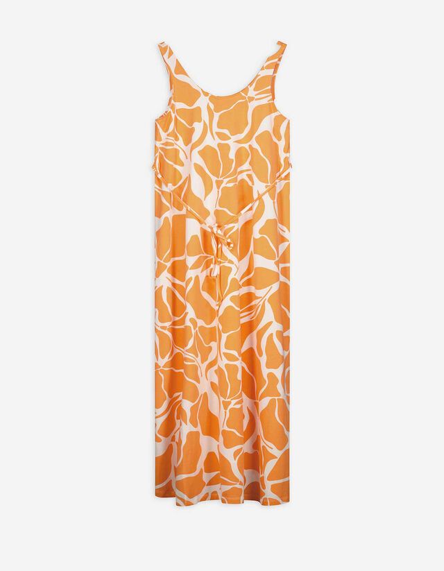 Jurk - Motief all-over - oranje