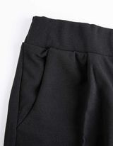 Cigaretės kelnės - Užlenktas kraštas - juodas