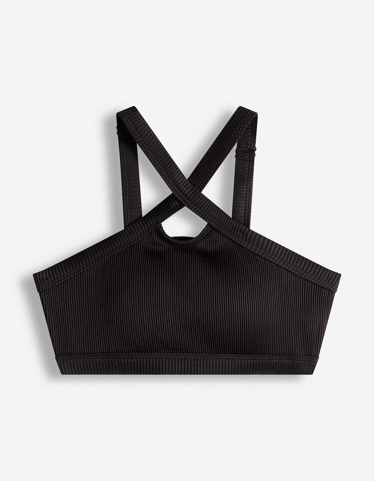 Ensemble haut de bikini et slip de bikini - Mati&egrave;re structur&eacute;e - noir