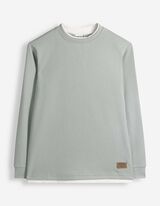 Langarmshirt - mit Struktur - Hellgr&uuml;n