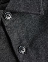 Overhemd - Wol look - donkergrijs