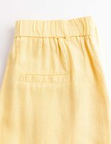 Bermuda  - Leinen-Optik - hellgelb