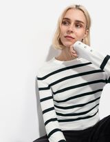 Trui - Sierknopen - wit