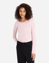 Langarmshirt - Basic - lila