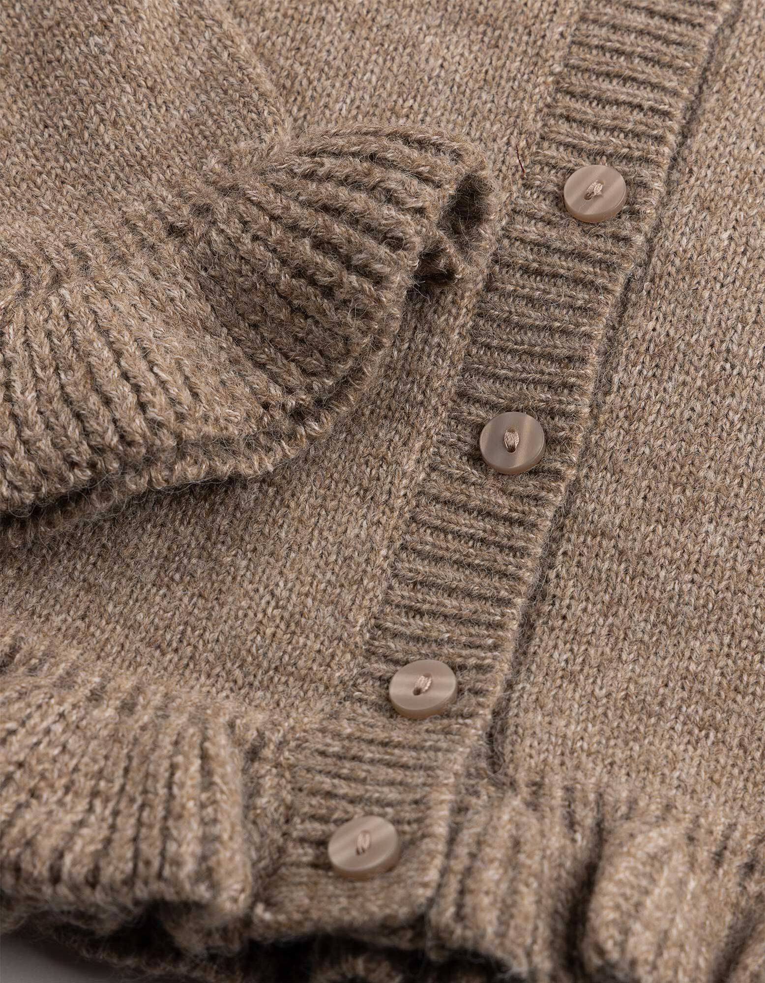 Cardigan - Knopfleiste - Braun