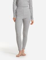 Pyjamaset bestaande uit shirt met lange mouwen en broek  - Geribd - grijs