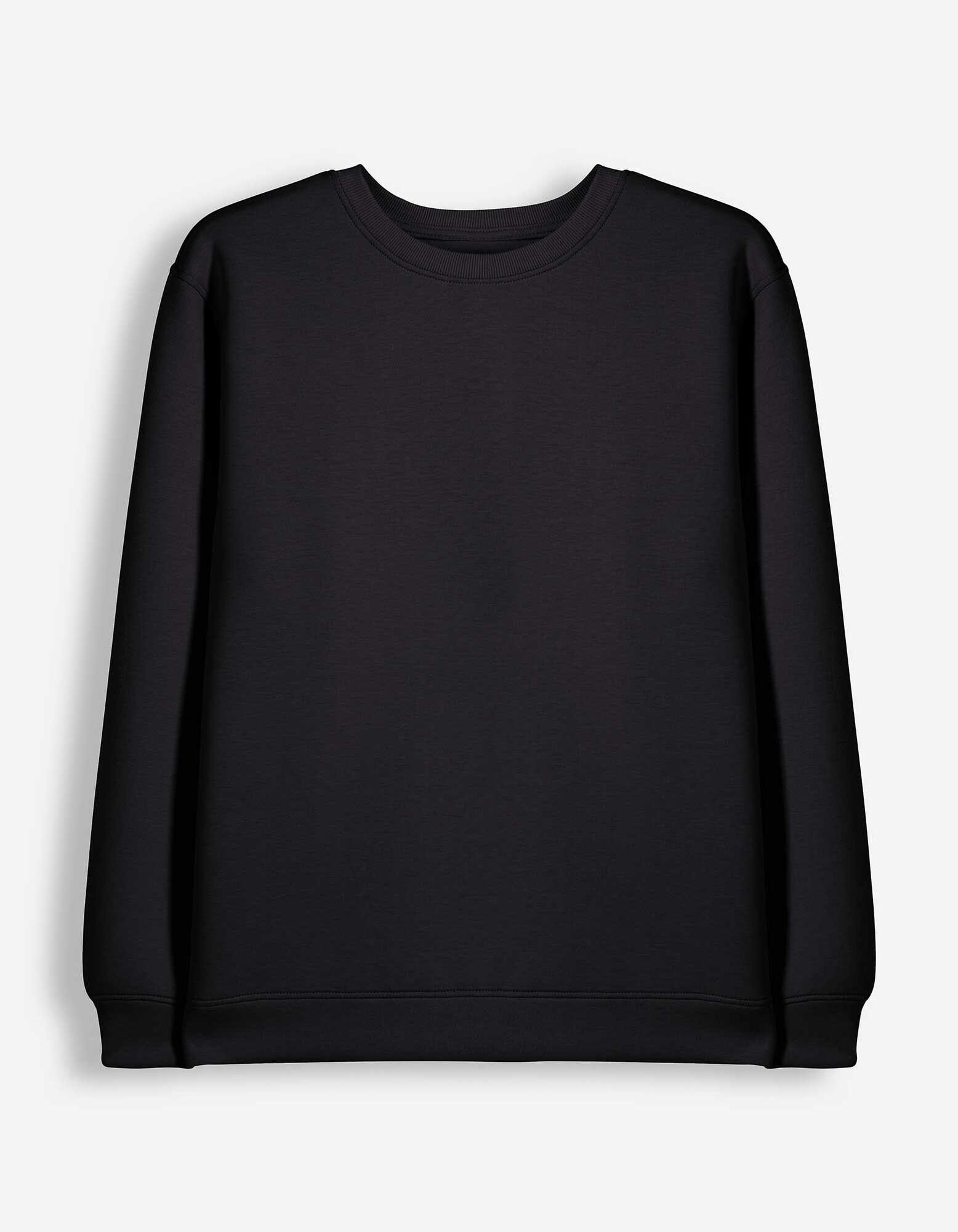 Sweatshirt - Oversized Fit - Schwarz