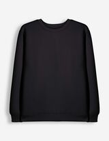 Sweatshirt - Oversized Fit - Schwarz
