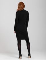 sukienka midi - dopasowany - czarny