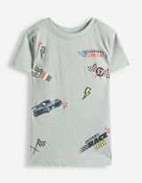 pidžama set od majice i &scaron;ortsa - Me&scaron;avina printova - bronza