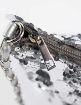 Tasche - Wendepailletten - silberfarben