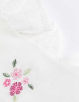 Set alcătuit din bluză și pantaloni - Structură gofrată - Alb