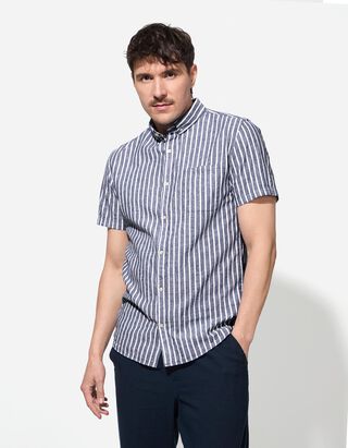 Hemd - Streifen - dunkelblau