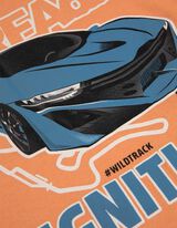 T-shirt - Voorkantprint - oranje