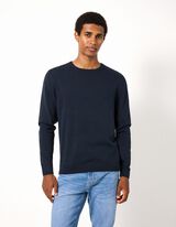 Pullover - Baumwolle - Dunkelblau