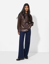 Koszula dżinsowa - PU - ciemny czerwony