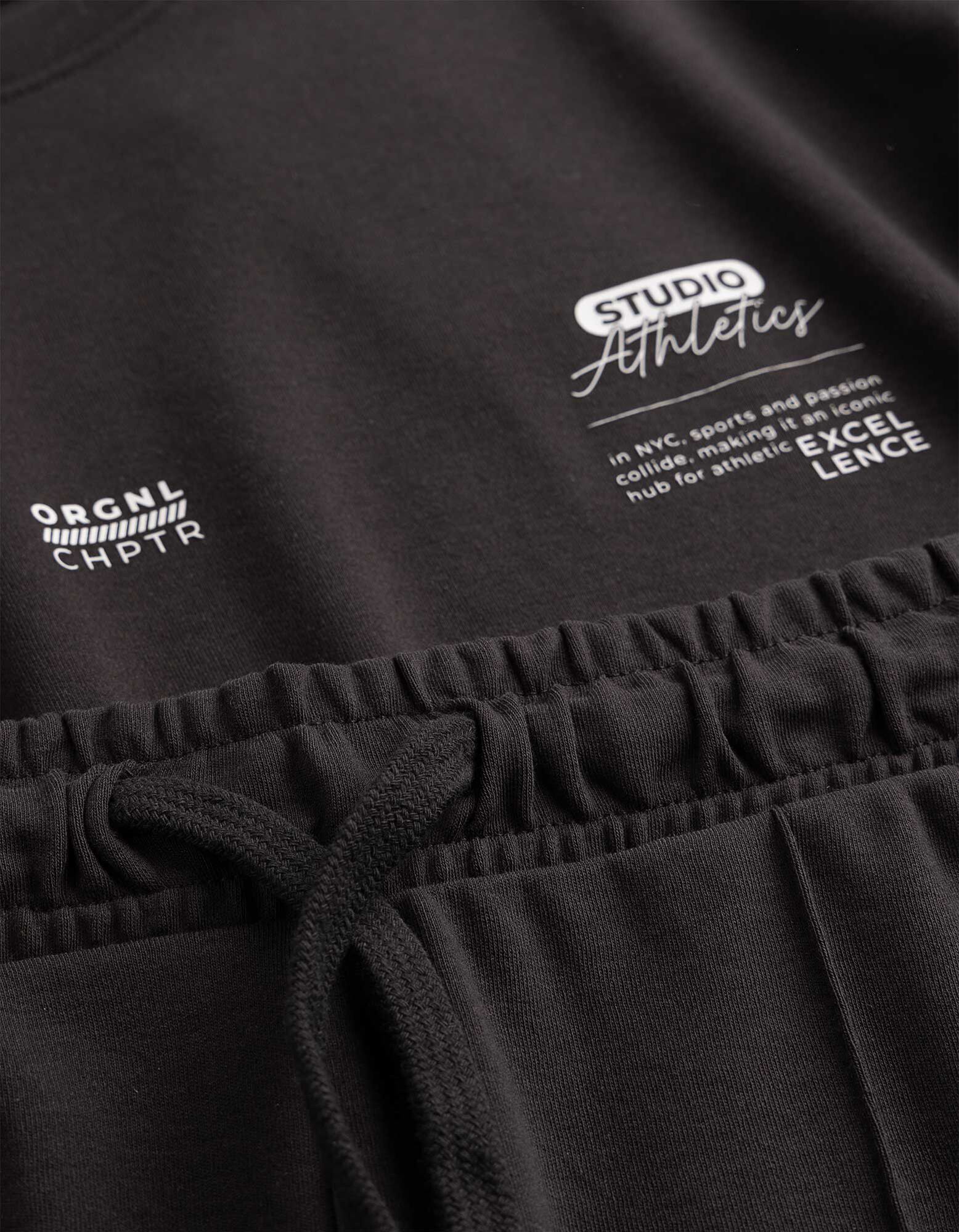 Set aus T-Shirt und Hose - Schwere Qualit&auml;t - dunkelgrau