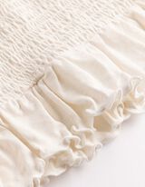 T-Shirt - Muschelsaum - wei&szlig;