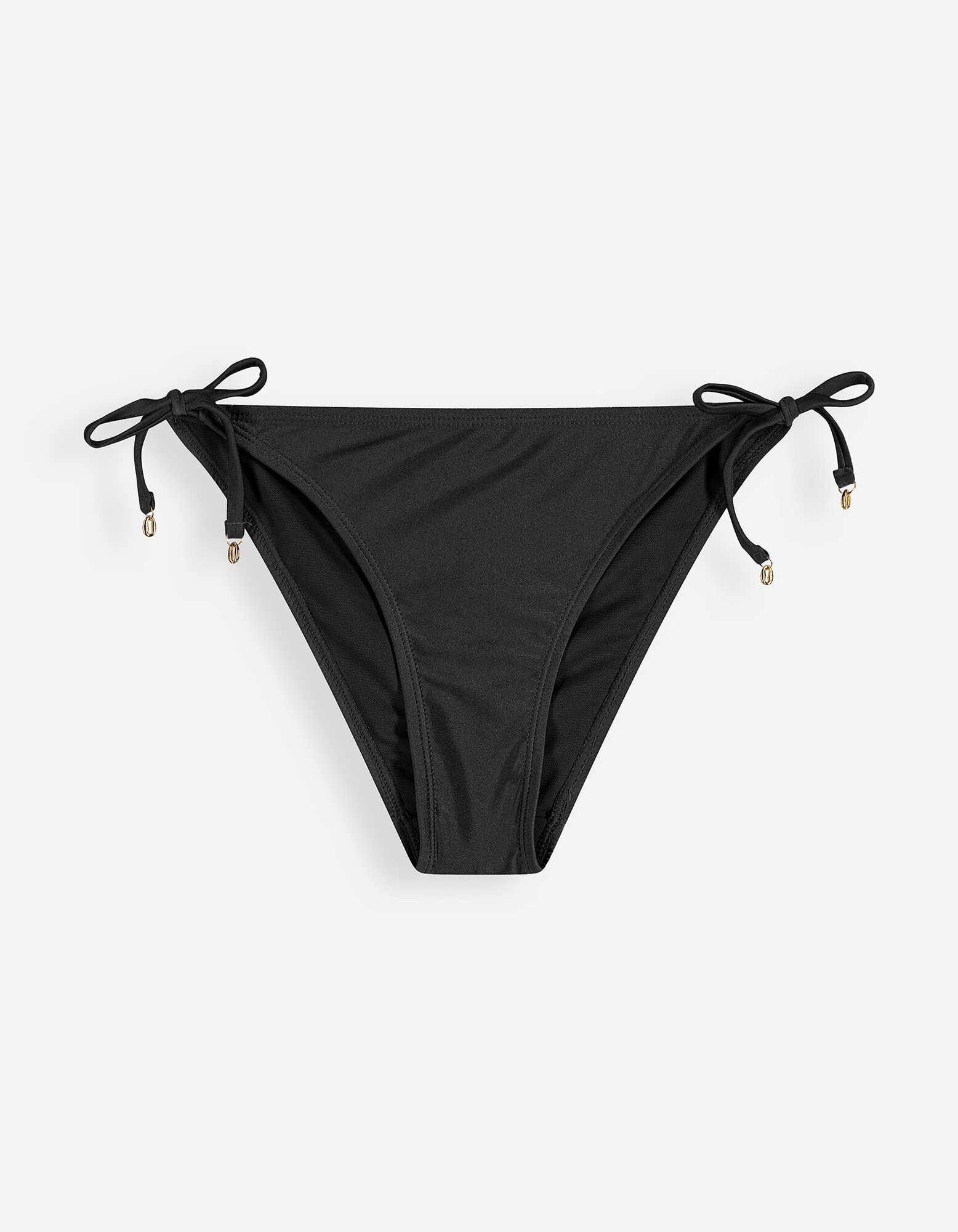 Bikinislip - Glitzerstoff - Schwarz