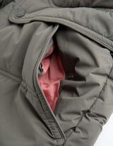 Kab&aacute;t - Skryt&yacute; zips - tmavozelena